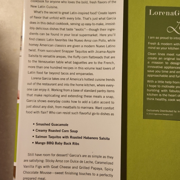 NWOT New Latin Classics hardcover cookbook! - Picture 3 of 5